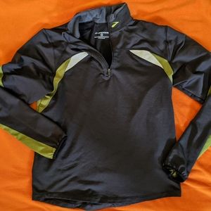 Men's Brooks running quarter/half zip long sleeve